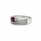 Garnet Vintage Sterling Silver Ring in 925 sterling silver - photo 3 of 3