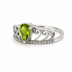 Peridot Vintage Sterling Silver Ring in 925 sterling silver - photo 2 of 4