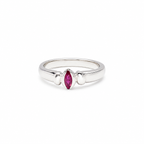 Ruby Solitaire Sterling Silver Ring in 925 sterling silver - photo 6 of 6