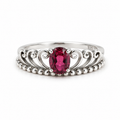 Garnet Vintage Sterling Silver Ring in 925 sterling silver - photo 1 of 4