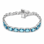 Blue Topaz Sterling Silver Bracelet in 925 sterling silver - photo 1 of 4