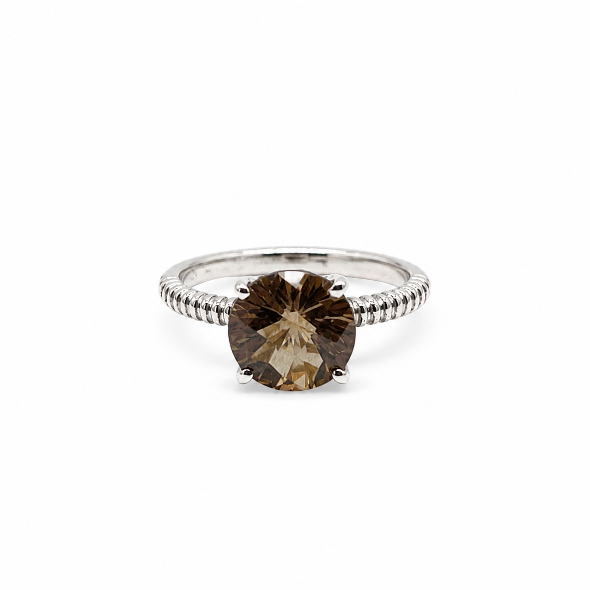 Quartz Solitaire Sterling Silver Ring in 925 sterling silver - photo 2 of 4