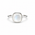 Moonstone Solitaire Sterling Silver Ring in 925 sterling silver - photo 1 of 4