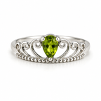 Peridot Vintage Sterling Silver Ring in 925 sterling silver - photo 1 of 4