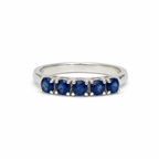 Blue Sapphire Vintage Sterling Silver Ring in 925 sterling silver - photo 1 of 4