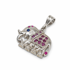 Multicolour Gemstone Sterling Silver Pendant in 925 sterling silver - photo 3 of 4
