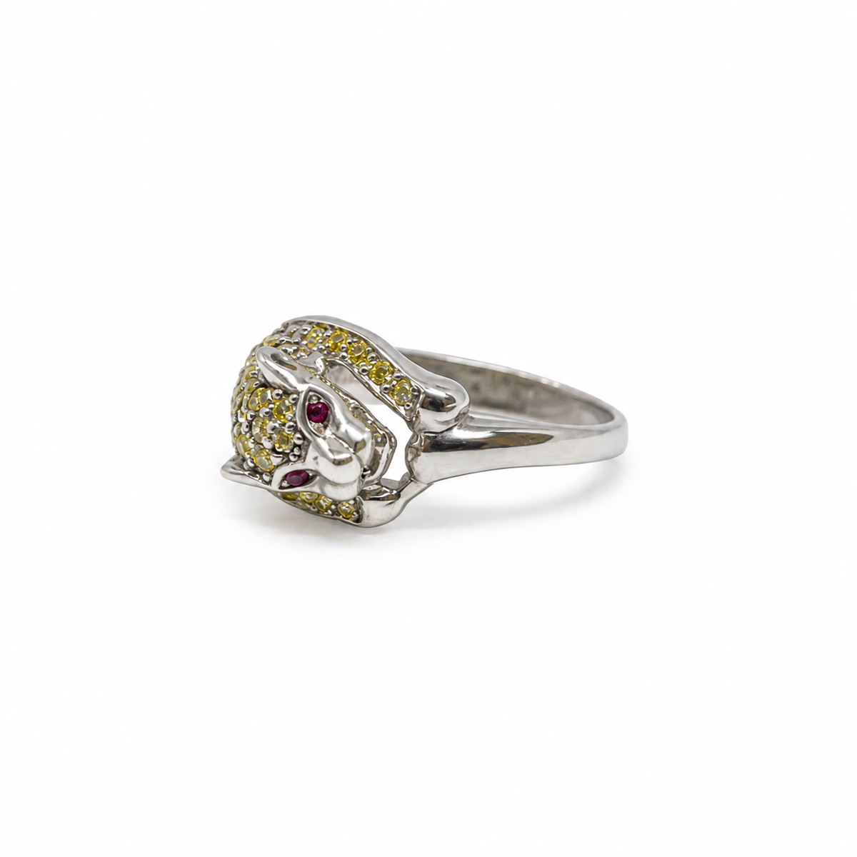 American Diamond Halo Sterling Silver Ring in 925 sterling silver - photo 4 of 4