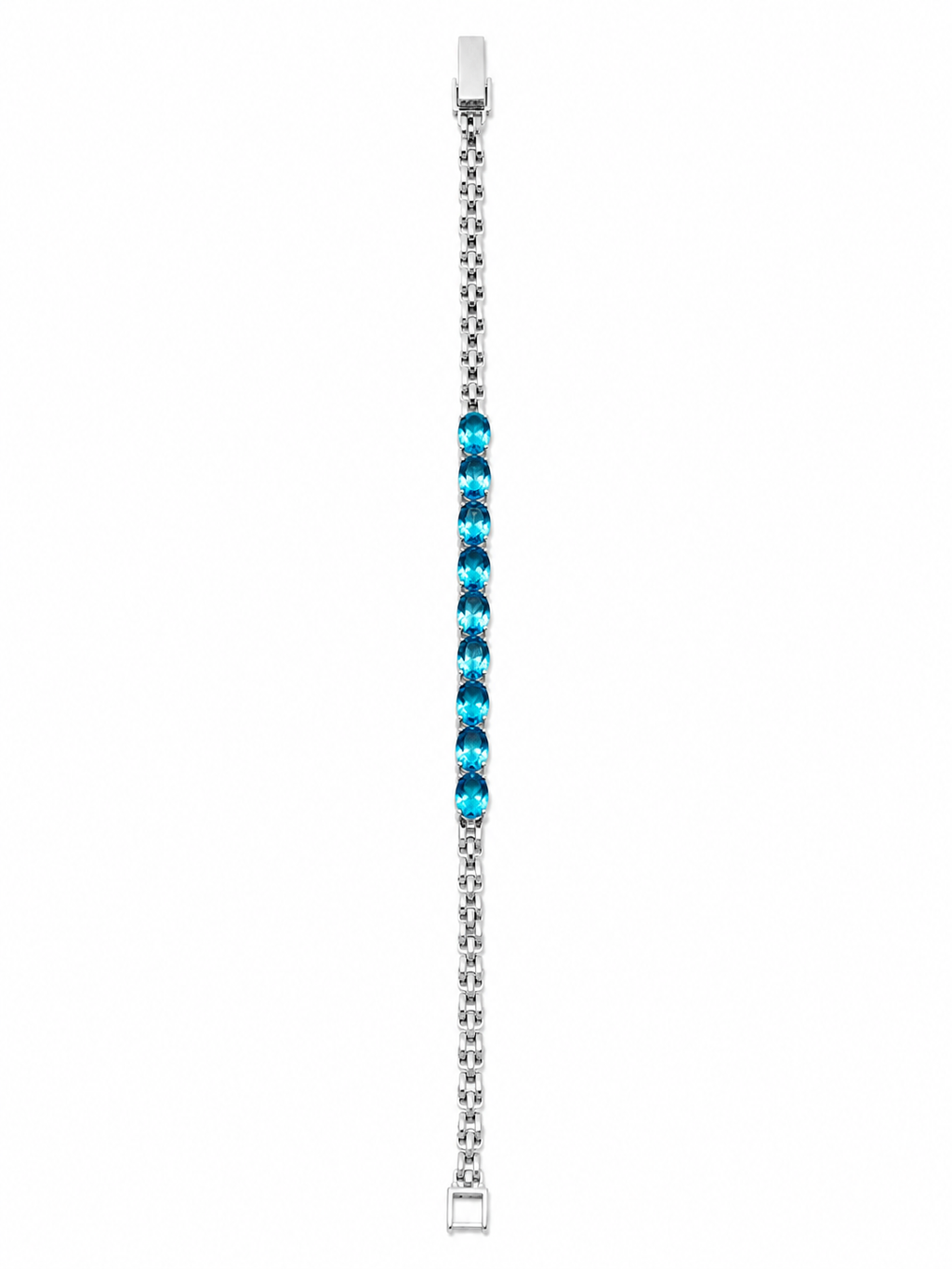 Blue Topaz Sterling Silver Bracelet in 925 sterling silver - photo 3 of 4
