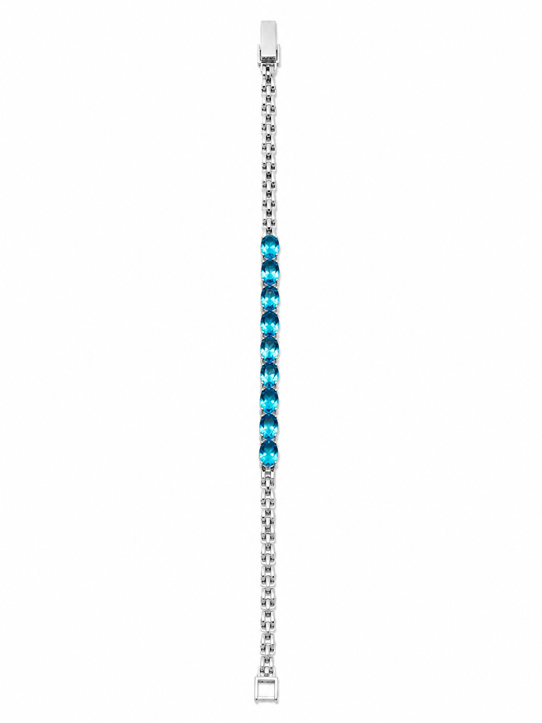 Blue Topaz Sterling Silver Bracelet in 925 sterling silver - photo 3 of 4