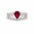 Garnet Vintage Sterling Silver Ring in 925 sterling silver - photo 1 of 4