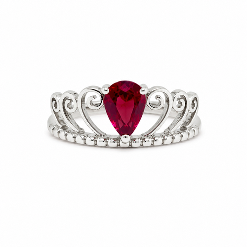 Garnet Vintage Sterling Silver Ring in 925 sterling silver - photo 1 of 4