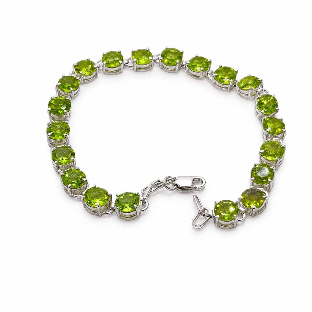 Tourmaline Sterling Silver Bracelet in 925 sterling silver - photo 1 of 4