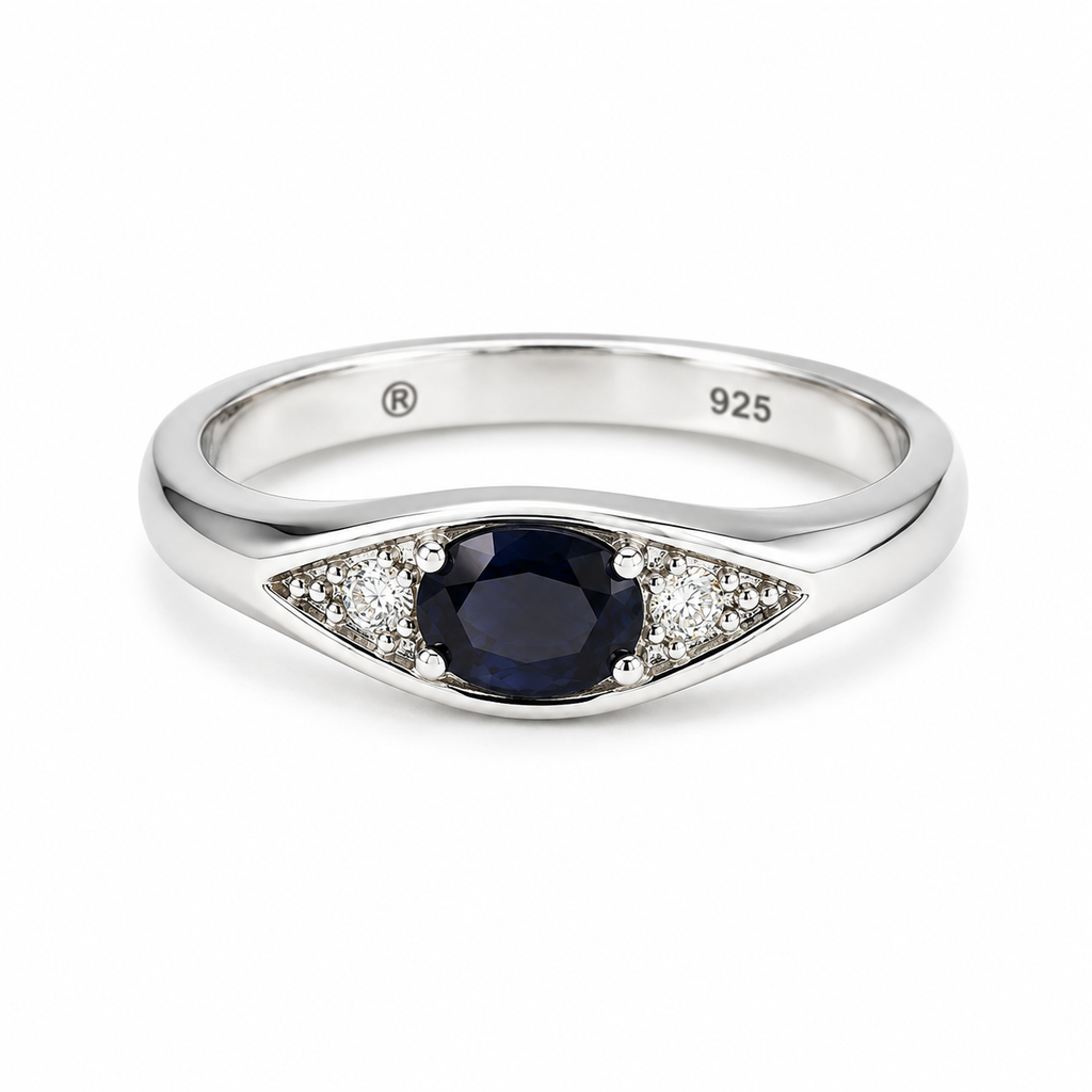 Spinel Solitaire Sterling Silver Ring in 925 sterling silver - photo 4 of 4