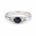 Spinel Solitaire Sterling Silver Ring in 925 sterling silver - photo 4 of 4