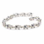 Blue Sapphire Sterling Silver Bracelet in 925 sterling silver - photo 1 of 4