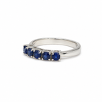 Blue Sapphire Vintage Sterling Silver Ring in 925 sterling silver - photo 4 of 4