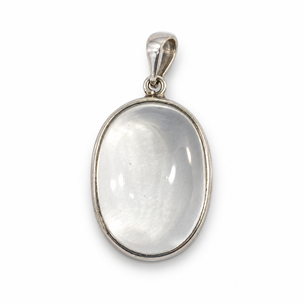Rose Quartz Sterling Silver Pendant in 925 sterling silver - photo 1 of 4