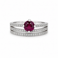 Garnet Vintage Sterling Silver Ring in 925 sterling silver - photo 1 of 2