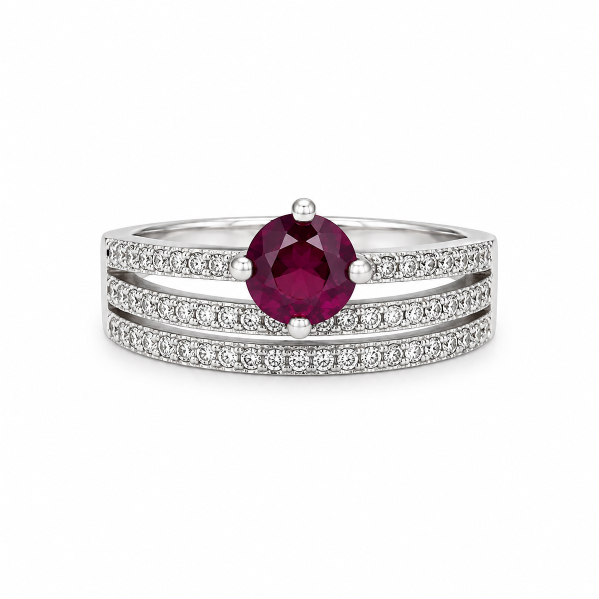 Garnet Vintage Sterling Silver Ring in 925 sterling silver - photo 1 of 2