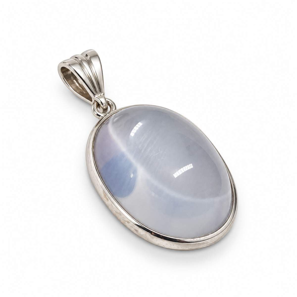 Rose Quartz Sterling Silver Pendant in 925 sterling silver - photo 3 of 4