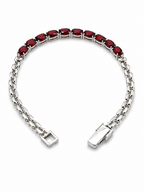 Garnet Sterling Silver Bracelet in 925 sterling silver - photo 4 of 4