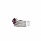 Garnet Vintage Sterling Silver Ring in 925 sterling silver - photo 2 of 2