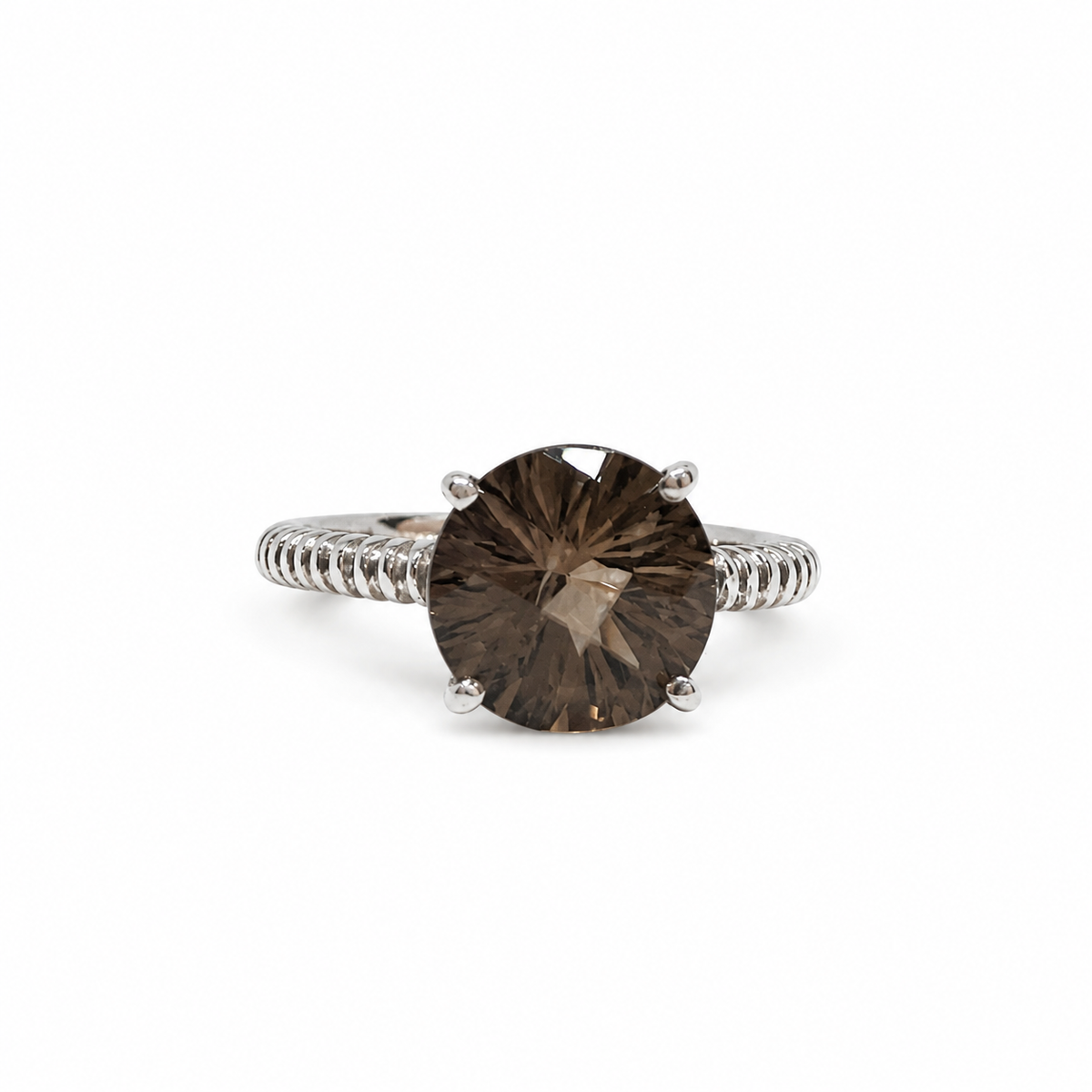 Quartz Solitaire Sterling Silver Ring in 925 sterling silver - photo 1 of 4